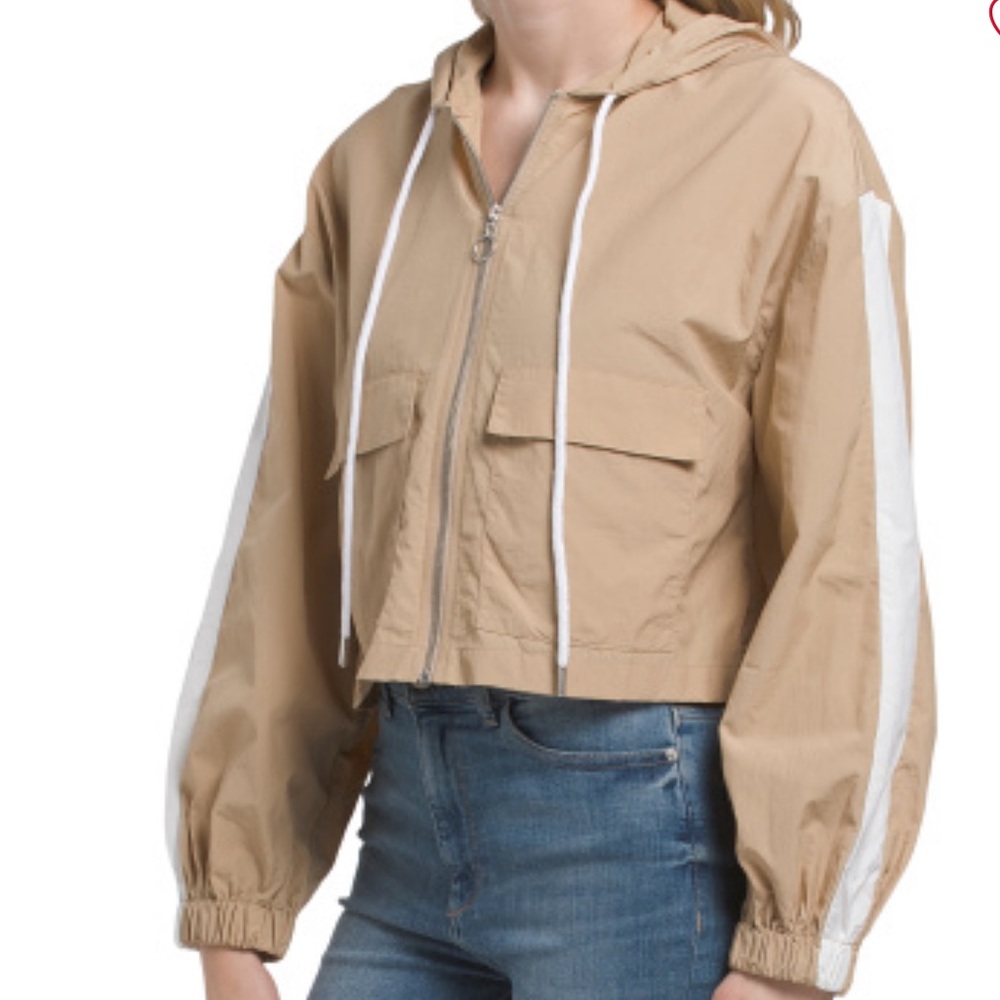 Zara Tan Anorak Jacket Size Small
